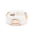 18kt rose gold D.Icon diamond ceramic band ring